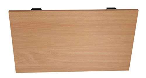 Image of Madhuran Engineered Wood Wall Mounted Foldable Study Laptop Table Lapdesk Stands (Matte, Beech) / Living Room Kitchen Furniture Office Work Home Small Desk Organizer