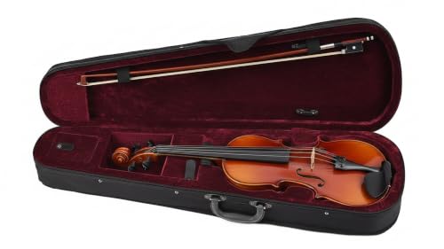 Image of BLUE PANTHER Hard Violin Case for 4 /4 Full Size Violin | Lightweight Protective Carry Case with Bow Holders, Rosin Pocket, Soft Cushion Interior & Strong Zip Closure