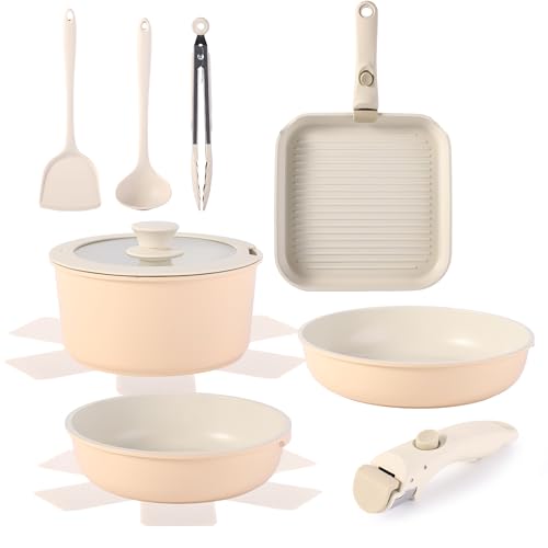 Price Drop: 12-Piece Nonstick Cookware Set with Detachable Handle - Image 2