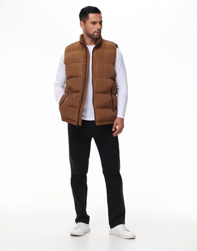 Image of Men'S Winter Lightweight Puffer Vest Sleeveless Jacket Casual Puffy Vests