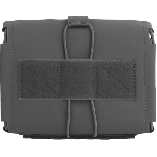 AQzxdc Bolsa táctica de primeros auxilios, bolsa Molle de primeros auxilios, bolsa IFAK resistente, bolsa médica vacía ideal para uso militar (gris)