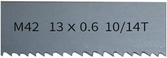 1400, 1425, 1435, 1440, 1470mm X 13 X 0.6mm X 6Tpi Saw Blade Cutting Hardwood, Soft Metal M42 Bi-Metal Band Saw Blades 1pc(10-14 Tpi,Length 1325mm)
