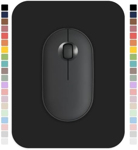 Dacovi Small Mouse pad, with Edge-Sewn Design, extends Service Life by Twice, occupying the Optimal Size for the Mouse and Wrist Position. (Black)