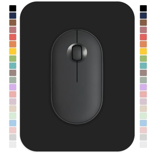 Dacovi Small Mouse pad, with Edge-Sewn Design, extends Service Life by Twice, occupying the Optimal Size for the Mouse and Wrist Position. (Black)