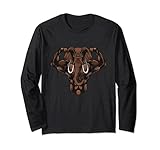 Starke Elefant Workout Gym motivierende Fitness Langarmshirt