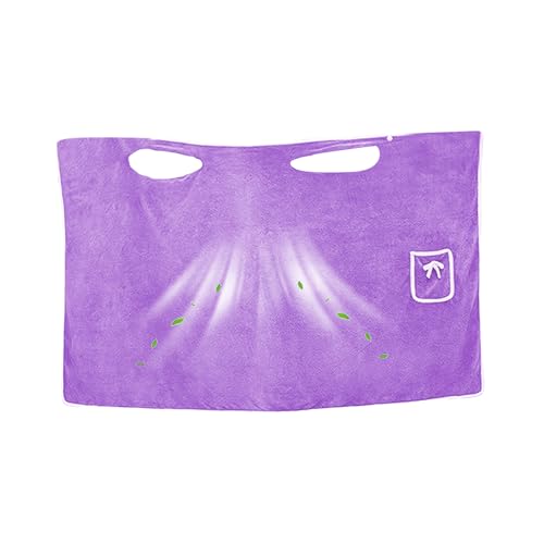 Hobngmuc Túnel de Baño para Mujer - Salida De Baño Vestible para Damas,Diseño con 2 Botones Absorbente Bata Falda para Casa SPA Sauna Piscina Playa