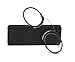 SOOLALA Women Men Go Everywhere SOS Pince Nez Style Nose Resting Pinching Portable Wallet Eye Glasses, BlackLeopard, +1.5x