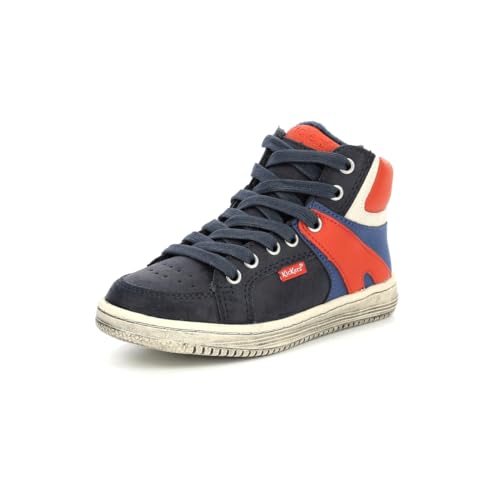 Kickers Lowell baskets mixtes enfant chaussures basses cuir marche