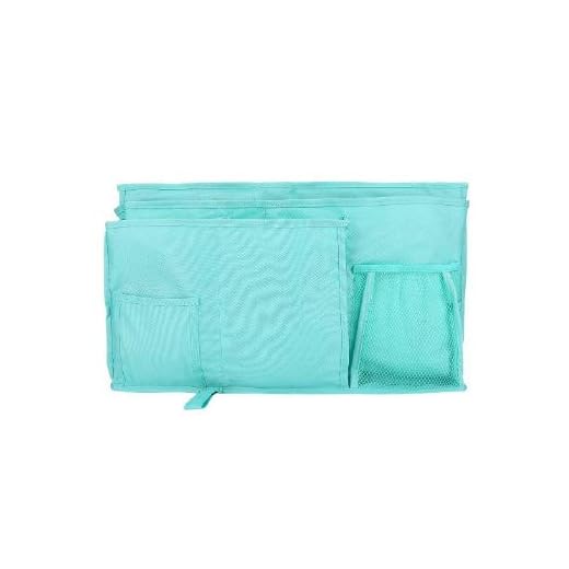 Caddy de cabecera, 8 bolsillos Oxford durable Organizador de almacenamiento colgante multifuncional de la cabecera junto a la cama para cabeceros, rieles de la cama, dormitorios