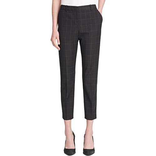 DKNY Womens Windowpane Dress Pants