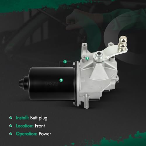 Image of SCITOO Front Windshield Wiper Motor Replacement for 2007-2013 for for X5,2008-2015 for for X6 Wiper Motor 61617200510,61617200535,7200510,7200535,72005350,7200535001 4 Pins
