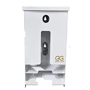 Tampon and pad Dispenser, Compact, Free Vending, White Steel Restroom Fixture