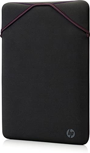 Housse de Protection réversible Ordinateur Portable HP 14,1" Violet, en néoprène Durable, protège Le PC Contre Les Chocs et Les Rayures 2F2L6AA