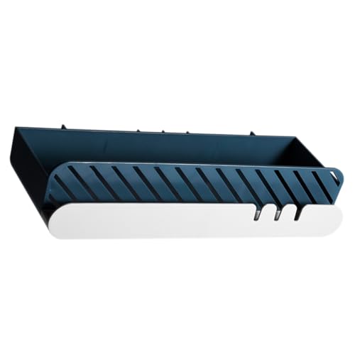 OSALADI 1 Pc Estante De Baño Hardware Papelera Colador Unidad Bastidores Congelador Cubo De Pie Estantes De Pared para Baño Encima Hundir Gancho Poseedor Encimera Blue El Plastico