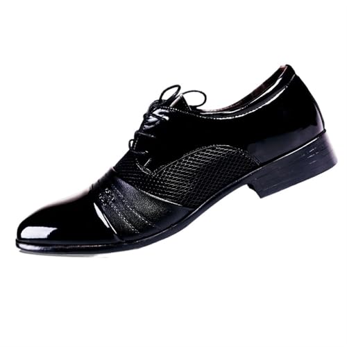 Dress Shoes for Men Men's Elegant Lace-Up Dress Shoes for Weddings and Business Formal Office Footwear