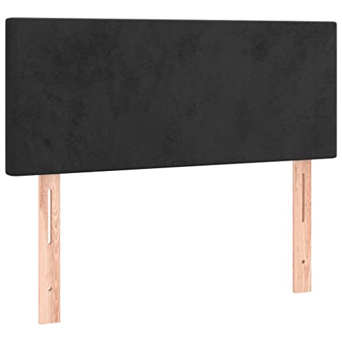 SMARTGROUPSTORE BD - BD Tête de lit en Velours Noir 80 x 5 x 78/88 cm