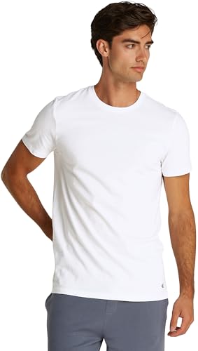 Calvin Klein S/S Crew Neck 3Pk Lv00Nb4051 T-Shirt, White (White, White, White), M Men's