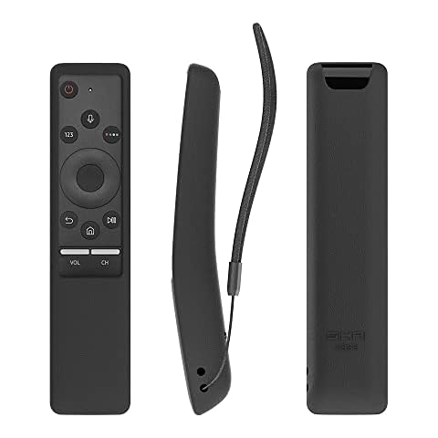 For Samsung TV Voice Remote Case SIKAI Anti-Slip Shockproof Silicone Case For Samsung BN59-01241A BN59-01242A BN59-01266A Voice Remote Cover Skin-Friendly With Lanyard Anti-Skid (Voice Black) Cover