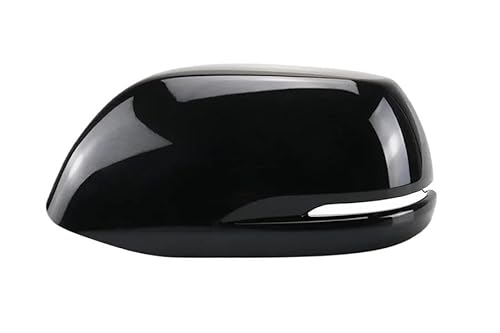 自動車用バックミラーハウジング CRV 用 CR-V 2017 2018 2019 2020 2021 2022 カーアクセサリーバックミラーシェルキャップハウジングウイングドアサイドミラーカバー 交換用サイドミラーキャップ(Black left)