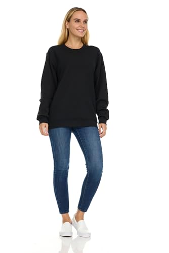 BILLIONHATS 12 Pack Women’s Oversized Crew Neck Sweatshirt, Fleece Lined, Bulk Wholesale Sweatshirts for Charities & Events3