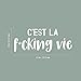 Vinyl Wall Art Decal - C'est La Fucking Vie - 8