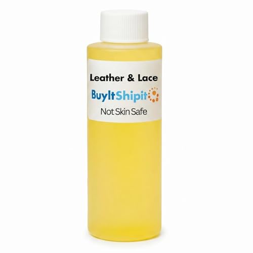 Image of Leather and Lace Fragrance from Our Leather Collection - Perfect for Adding Aroma to Freshies, Candles, and Diffusers - 8 Ounce