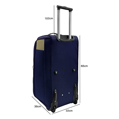 Mala Sacola de Viagem Grande com Rodinhas Tecido Poliéster Santino Cor:Azul;Tamanho:G