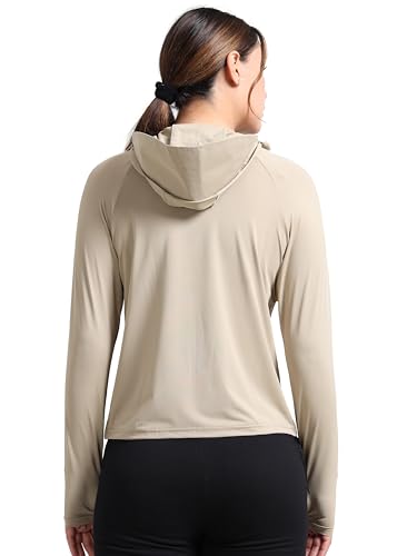 Image of FabSeasons FabSports Women's UV Protection Sun Screen Jacket, Full Zip Sun Protection Clothing, Lightweight with UPF 50+ Protection for Outdoors, with Pockets, Sun Protective Clothing for Women