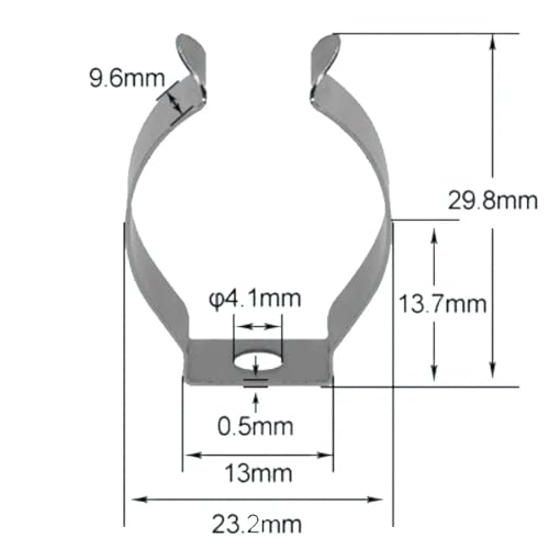 Pince à ressort 12mm inox à base étroite de qualité supérieure - 7
