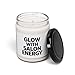 Glow with Salon Energy Scented Soy Candle, 9oz Natural Wax, Aromatic Gift for Beauty Lovers, Home Decor