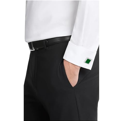 Image of Cufflinks for Men Classic Wedding Business Shirt Cuff Links Set Gifts with Box