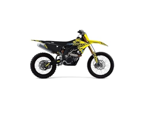 Kit déco Suzuki 450 RMZ jaune Zero pour vos sorties moto cross