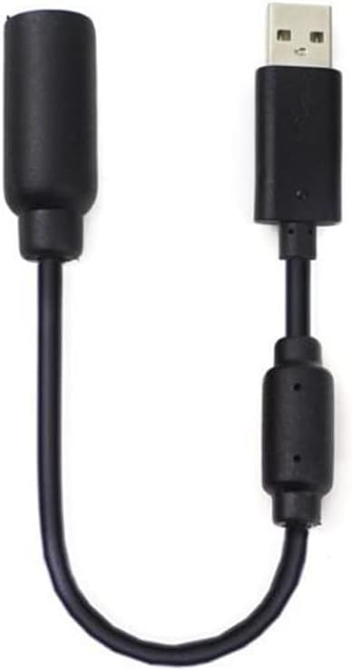 1pcs For Xbox 360 Wired Controller Gamepad USB Breakaway Extension Cable to PC Converter Adapter Cord(23cm) black
