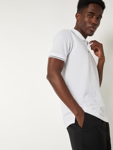 Image of Max Men's Polycotton Half Sleeves Regular Fit Solid Polo T-Shirt