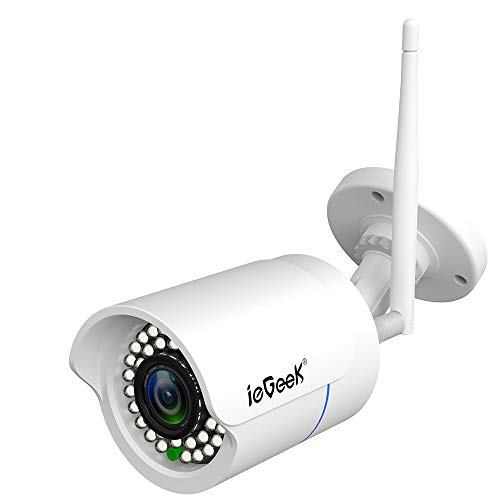 Überwachungskamera1080p wasserdichte Sicherheitskamera, IP-Außenkamera mit Nachtsicht, Bewegungsmelder mit Fernüberwachung, 128g 2 MP, 3,6 mm