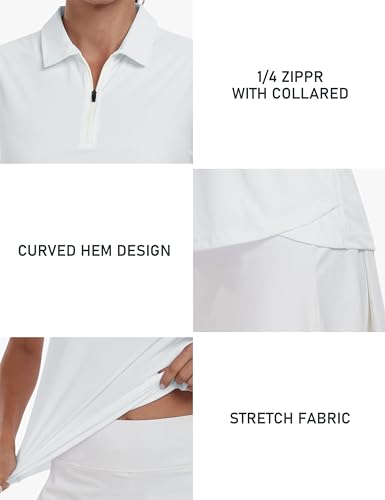 Image of AIRIKE Golf Polo Shirts for Women Sleeveless Summer Sports Athletic Fashionable Workwear-Quick Dry Womens Tank Tops