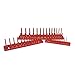 K Tool International KTI KTI72470 Socket Holder Set (SAE Red, 3 Pc)