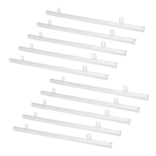 VILLFUL 10 Pezzi Asta Sospensione Poster in PVC 50 CM Ganci per Centri Commerciali e Supermercati Supporto Stabile per Cornici Pubblicitarie e Striscioni Espositivi