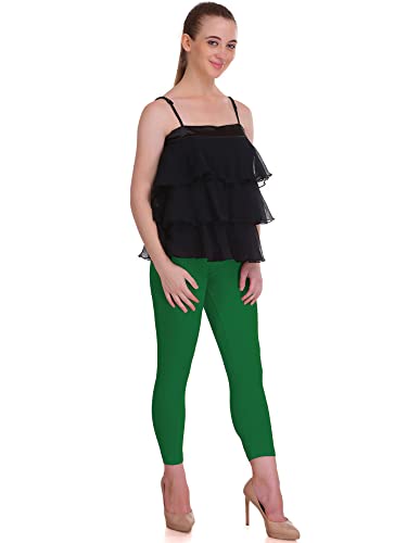 Image of Saundarya Calf Length Leggings for Women Sizes: Small Size (S /M) for 26-30 inches Waist, Regular Size (L /XL) for 30-36 inches Waist and Plus Size (2XL /3XL) for 36-40 inches Waist