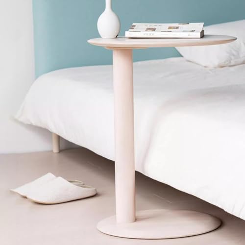 Mesa decorativa de diseño moderno en color nogal modelo B para sofa o dormitorio 7