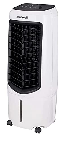 HONEYWELL Portable Air Cooler Unit for Home - 10L Water Capacity | Low Power Consumption | 3-in-1 Evaporative Humidifier with 3 Fan Speeds and 330 m³/hr Powerful Air Flow for Rooms Up to 12m², TC10PCE