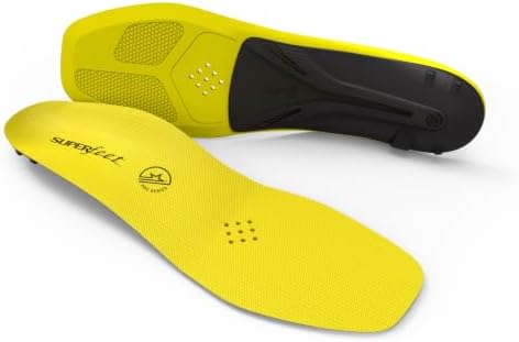 Superfeet CARBON Pro Hockey Insoles, Carbon Fiber Professional Performance Inserts for Hockey Skate, Unisex, Blaze Yellow, Yellow