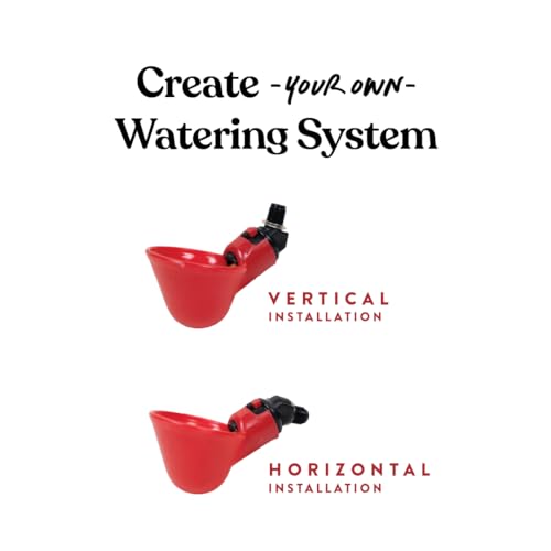 Harris Farms Poultry Watering Cups – Made from BPA Free Plastic – Chicken Watering Cups – Only Releases Water When Poultry Drink – Hydrate up to 12 Chickens – 6 Cups - Thumbnail 3