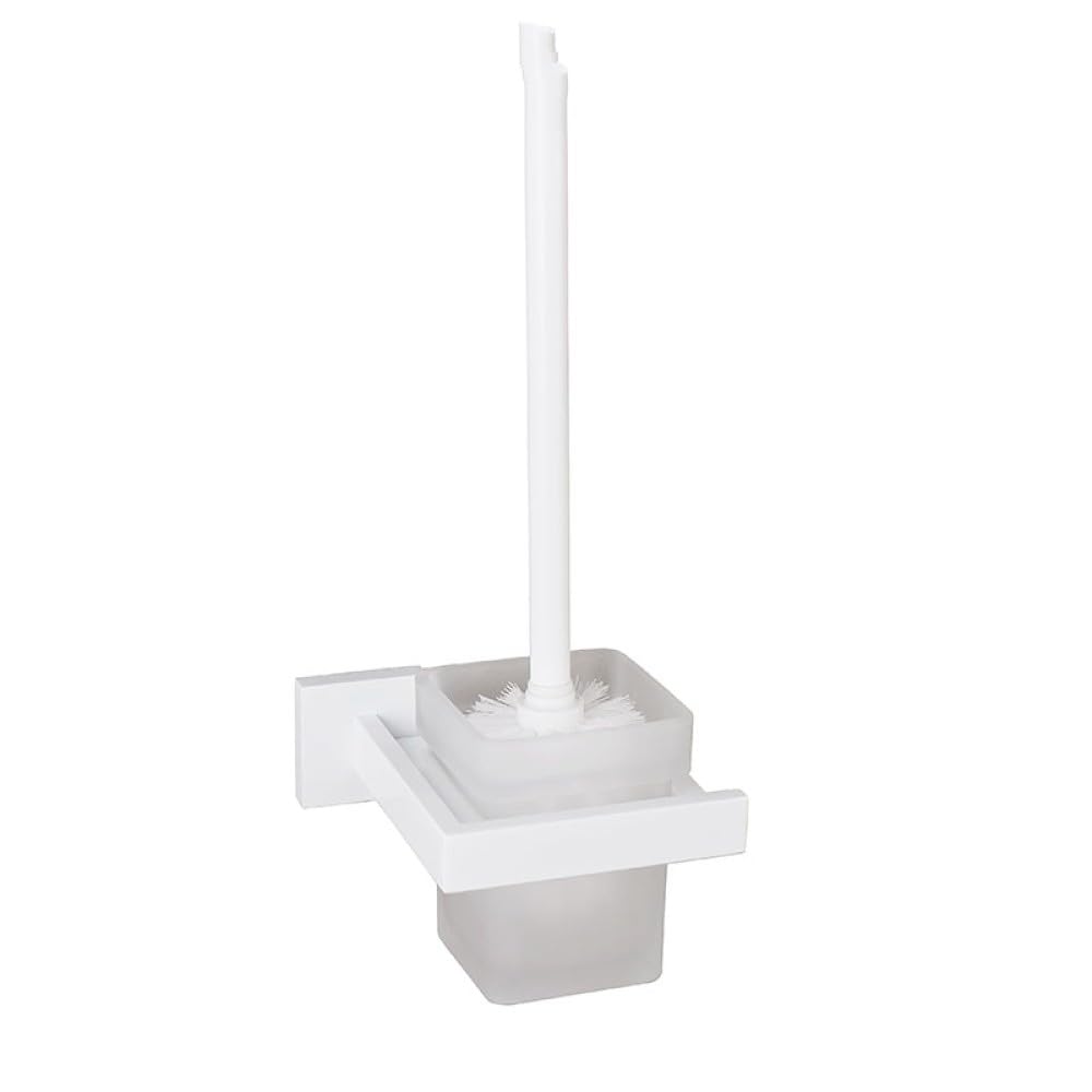 Toallero de Acero Inoxidable Blanco, Soporte para Papel higiénico, toallero, Gancho para Barra, Accesorios de baño, fijación con Tornillo, Cepillo para Inodoro