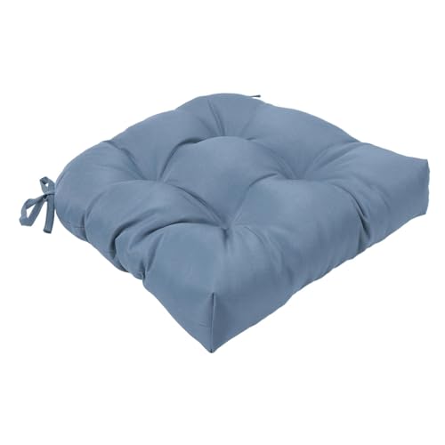 Patio Cushion Waterproof Chair Pad 17x17inch Skin Friendly Comfortable Breathable Multifunctional for Decorating Sofa, Dark Gray