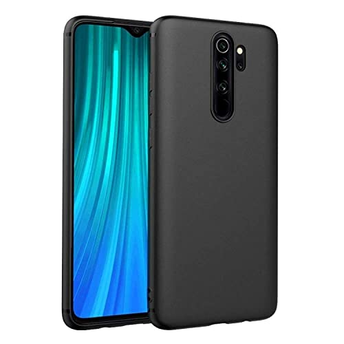 Image of Mobile Back Cover Case for Redmi Note 8 Pro (Silicone Case|CameraProtection|Black SC1510)