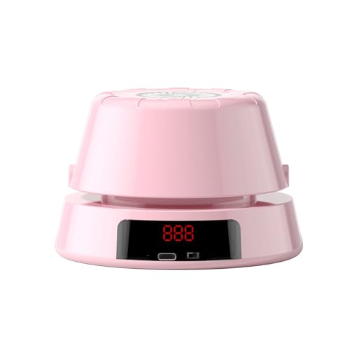 Rtwrsud縄跳びマシン 自動縄跳び機 充電式可変速ポータブル縄跳びマシン スマートリモコン付き 自動電子カウント 小学生用 大人用 運動器具 室内 エクササイズ 外遊び トレーニング用 親子活動 ファミリーオフィスジムパーティー用 (ピンク)