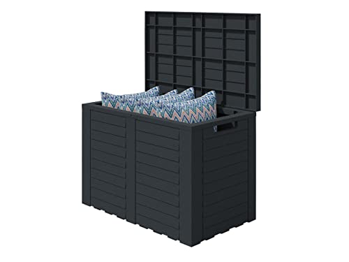 Mirjan24 Gartenbox mit Griffe Torkelo, 170 Liter, Traglast: 20 kg, Kissenbox, Auflagenbox, Gartentruhe, Stauraum für…