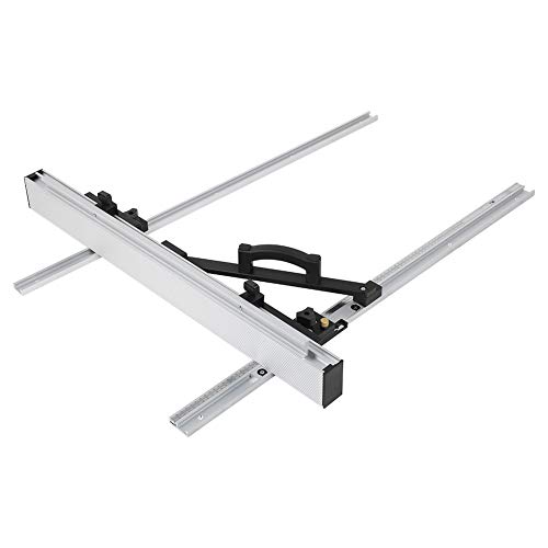 Upgrade Your Table Saw With Our Table Saw Fence System - Black Silver Aluminum Alloy With Fine Adjustment Knob - Includes 800Mm/1000Mm Table Saw Accessories(Knitymac) #TOP3