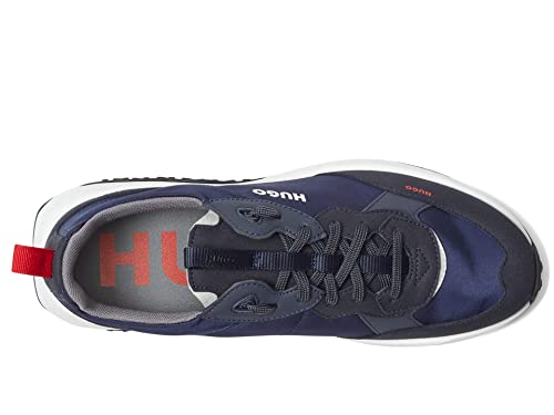 Image of HUGO Mens Running Style Mix Material Sneakers